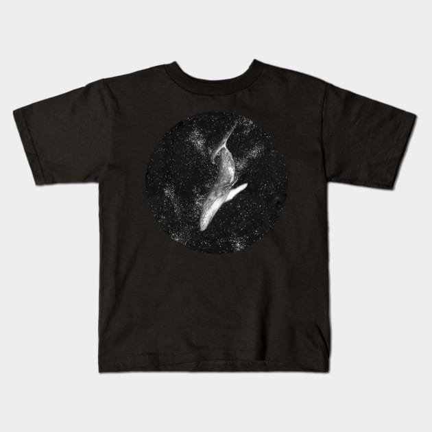 Magic Ocean Whale Kids T-Shirt by ECMazur